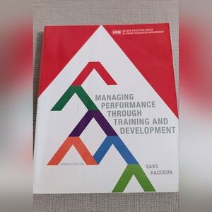 Managing Performance Through Training and Development Book